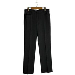 Hilary Radley Women's Charcoal Gray Straight Leg Dress Pants
